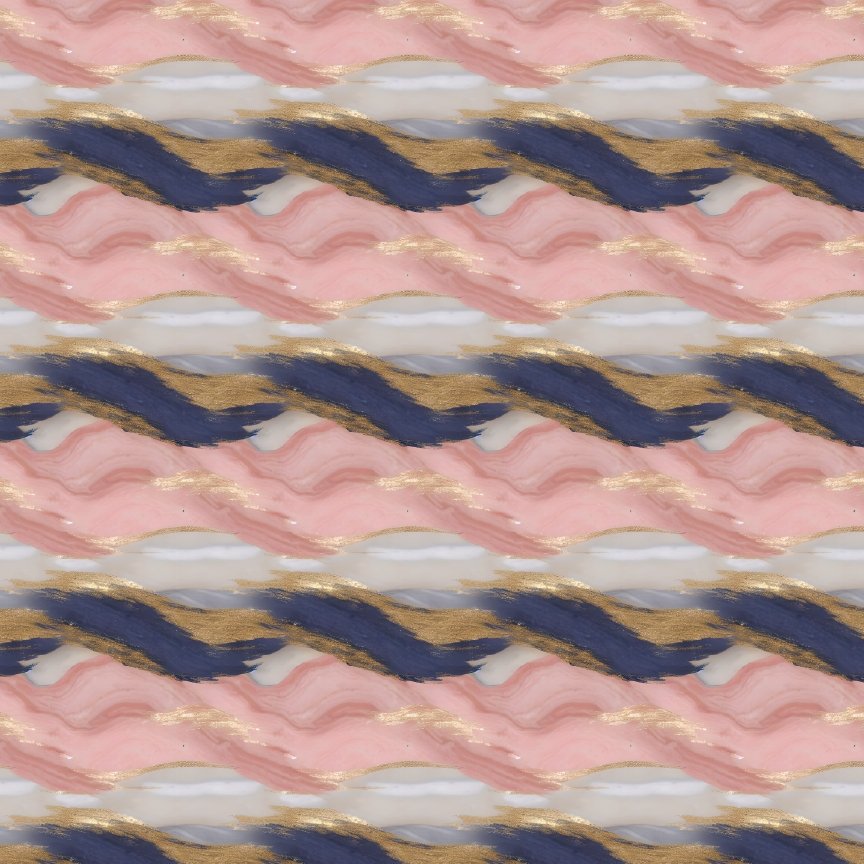 Blush & Navy Marble Pattern Acrylic Sheets - CMB Pattern Acrylic